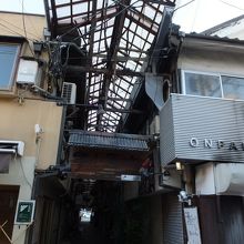 竹瓦温泉側の入口