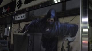 忍者の絵にびっくり