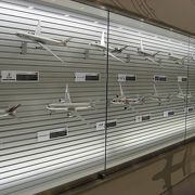 ミニチュア飛行機の展示