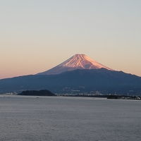 元旦の部屋からの富士山