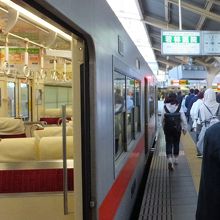 山陽担当便　ロマンスシートが多いです。