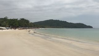 フーコック島の東側のビーチ