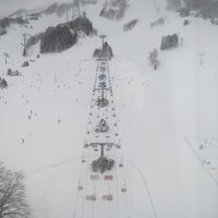 目の前がゲレンデ！花火は最高のポジションで見られました