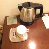 電気ポットがあり、梅昆布茶を頂きました。美味しかったです。