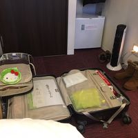 広げたスーツケースは約９０センチ。少々狭いと感じました。