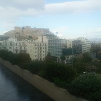 レストランから神殿や遺跡が見えました！