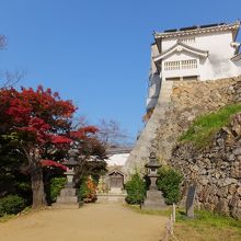 高い石垣ではよくわかります。