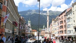 ここから歩行者天国です。