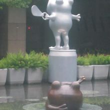 2匹の屋外カエルさんのレイアウトはこんな感じ