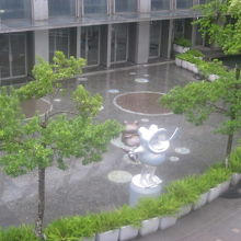 上から見ているうちに大雨が！きっと歓迎されているのだケロ～