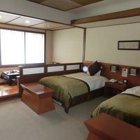 宿泊したデラックスツインルームです