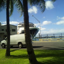 空港へ向かう際の車窓