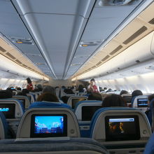 台北からバンコクへの機内風景