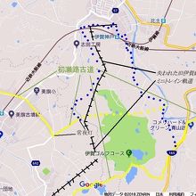 旧伊賀鉄道のラフな路線図。
