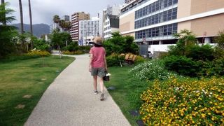 朝の熱海の散歩道