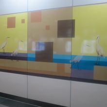 鳥アート（三和国中駅バージョン）はこんな感じです