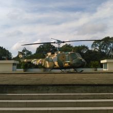 屋上のヘリコプター