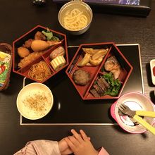 奮発した子供の夕食