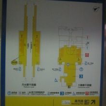 駅構内案内図の様子