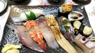 ネタがでかいお寿司