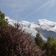 ボッソン氷河とモンブラン