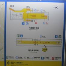 駅構内案内図の様子