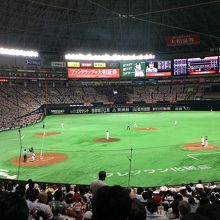 観戦した席からの眺望