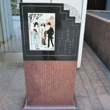 竹久夢二　港屋ゆかりの地記念碑 