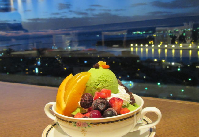 釧路でも指折りの夕景・夜景が楽しめるレストラン