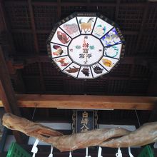 １２干支が飾られていました。