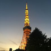 東京タワーを眺めるガーデンラウンジ