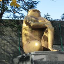 金色部分のアップ