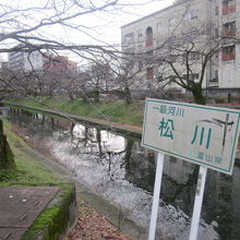 一応、松川は一級河川でもあります