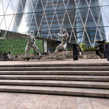 行く途中のオブジェ