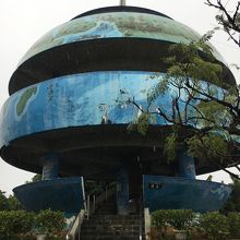 高台にある展望台。