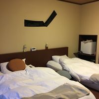 和室にベッドです