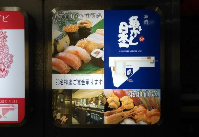 嫌煙家には優しくない？（魚がし日本一 新橋駅ビル店）