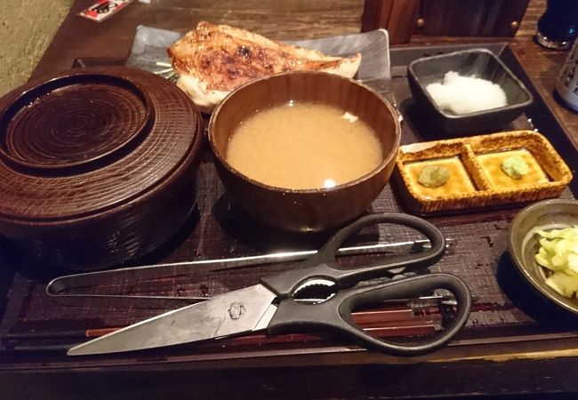 大山鶏の香味刺身ステーキ定食