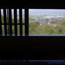 内湯の貸切り湯からの眺望も良好です