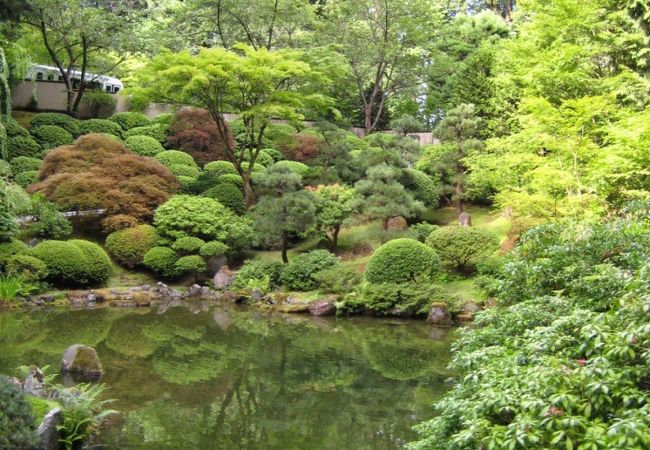 大規模な日本庭園