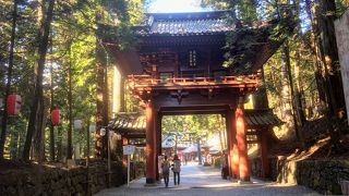 日光東照宮から二荒山神社への入り口