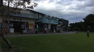 大きな店で食事もできる