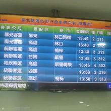 こんなモニター画面が設置されています