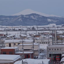 鳥海山がきれいに見えました