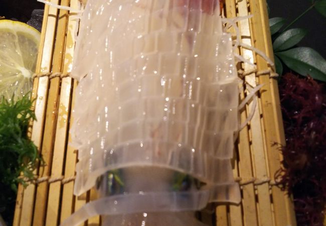 ヤリイカの活造り