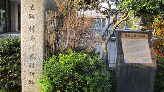 もみじ坂通り沿い県文化センター前に石碑が立ってます。