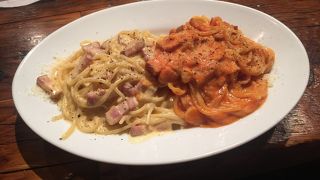 大雪の日にワインとパスタで、、、