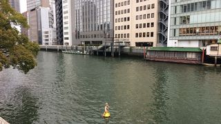 大阪市の中心部を流れる河川