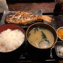 こちらがあこう鯛の干物ランチで850円です！