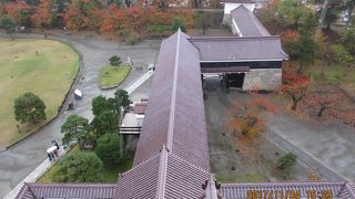 天守閣から見下ろすと